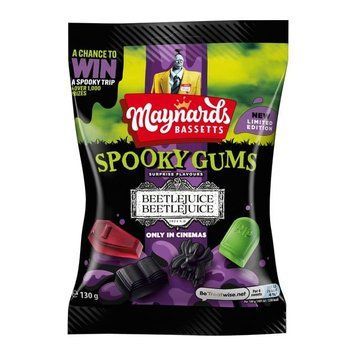 Жувальні цукерки Maynards Bassetts Spooky Gums Beetlejuice Beetlejuice 130г 7220 фото
