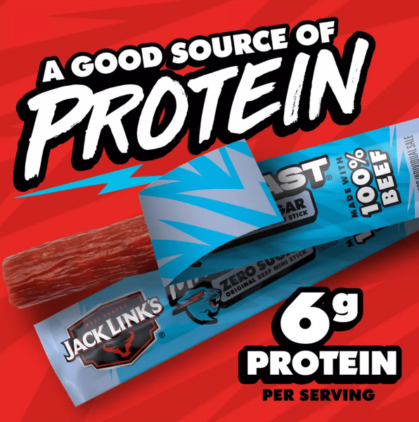 Мини палочки из говядины Jack Link's MrBeast Zero Sugar Mini Beef Sticks Original 12шт, 170г 9925 фото