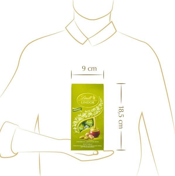 Шоколадні цукерки Lindt Lindor Pistazie Balls 137г 10568 фото