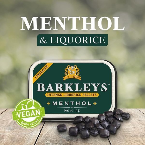 Драже Barkleys Intense Liquorice Pellets Menthol 16г 11168 фото