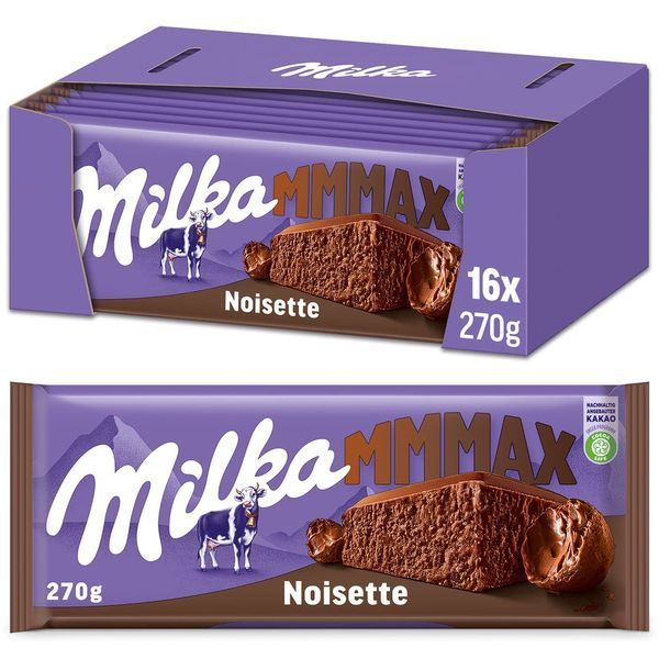 Шоколад Milka MAХ Noisette 270г 7989 фото