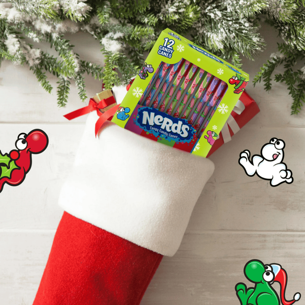 Леденцы-трости Nerds Holiday Candy Canes 12шт 150г 9974 фото