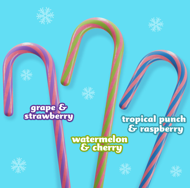 Леденцы-трости Nerds Holiday Candy Canes 12шт 150г 9974 фото