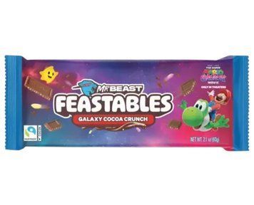 Шоколад MrBeast Feastables The Super Mario Galaxy Movie Cocoa Crunch 60г 11120 фото