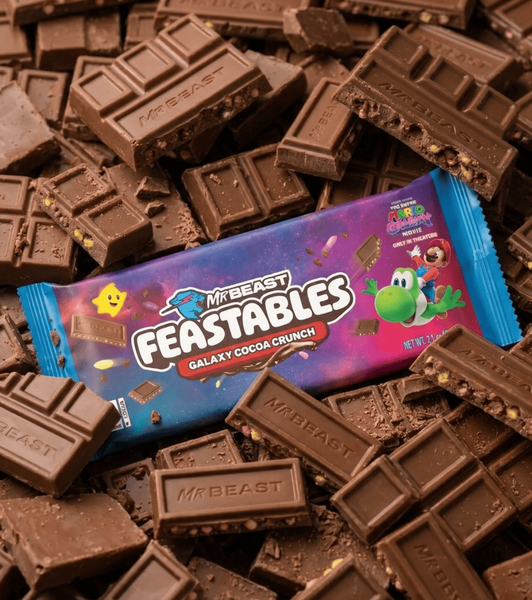 Шоколад MrBeast Feastables The Super Mario Galaxy Movie Cocoa Crunch 60г 11120 фото