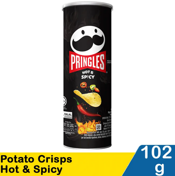 Чипсы Pringles Potato Crisps Hot Spicy 102г 7554 фото