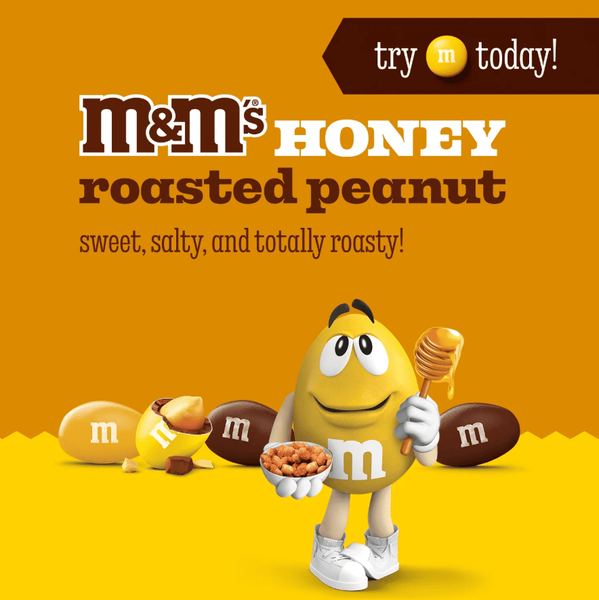 Драже M&M's Honey Roasted Peanut Chocolate Candy 255г 9926 фото