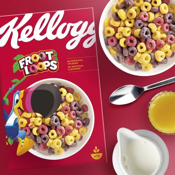 Сухий сніданок Kellogg's Froot Loops фруктові кільця 375 г 6265 фото