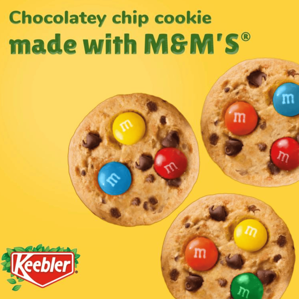Печиво Keebler Chips Deluxe M&M's Minis Cookies 28г 10374 фото