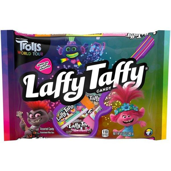 Жевательные конфеты Laffy Taffy Trolls World Tour Candy Bag 340g 1277 фото