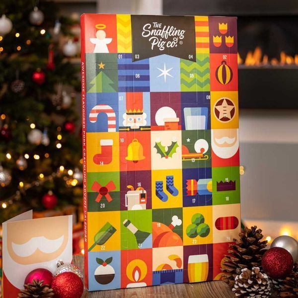Мясной Адвент-Календарь Snaffling Pig Pork Crackling Advent Calendar 120g 4077 фото