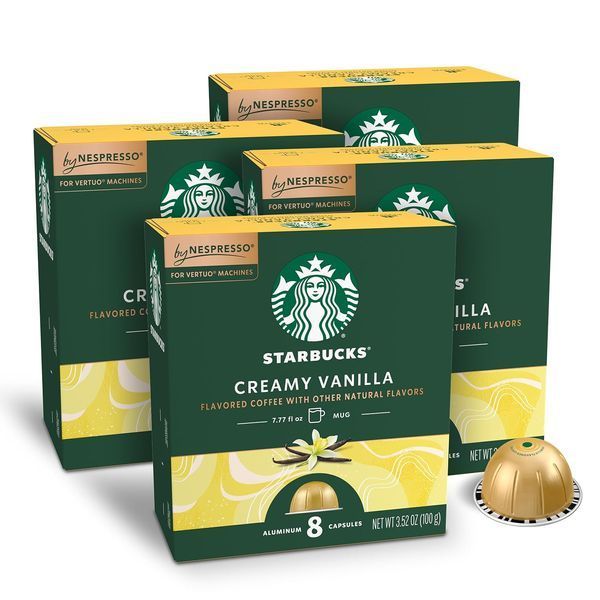 Кофе в капсулах Starbucks By Nespresso Vertuo Line Creamy Vanilla 8шт, 100г 8523 фото