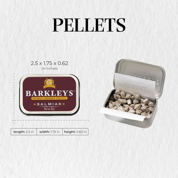 Драже Barkleys Intense Liquorice Pellets Salmiak 20г 11169 фото