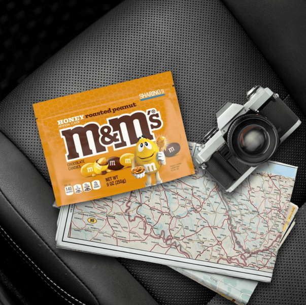 Драже M&M's Honey Roasted Peanut Chocolate Candy 255г 9926 фото