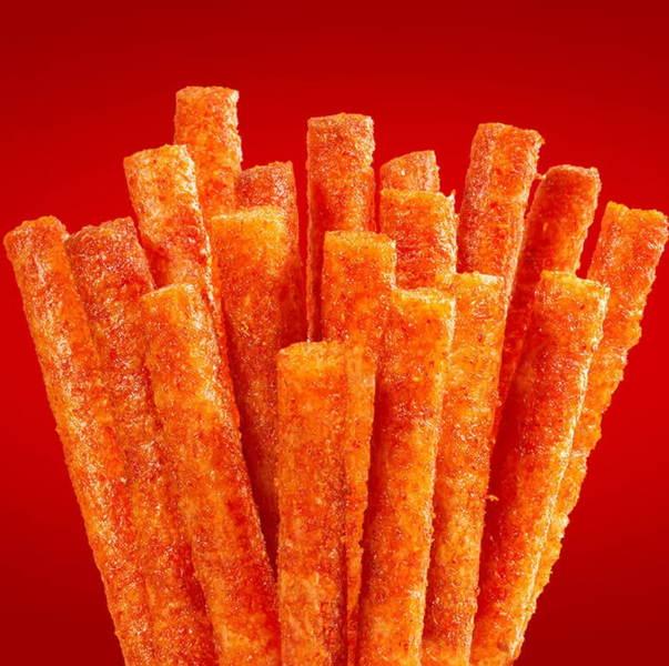 Гострий снек латяо Genji Food Latiao San Gen Mala Sticks 120г 8788 фото