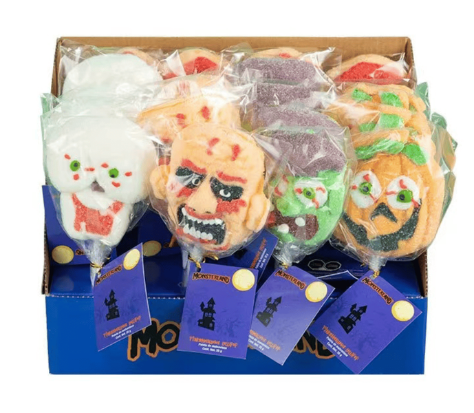 Маршмеллоу на палочке Monsterland Halloween Lollipops Fruity Marshmallows 1 шт, 35г 9289 фото