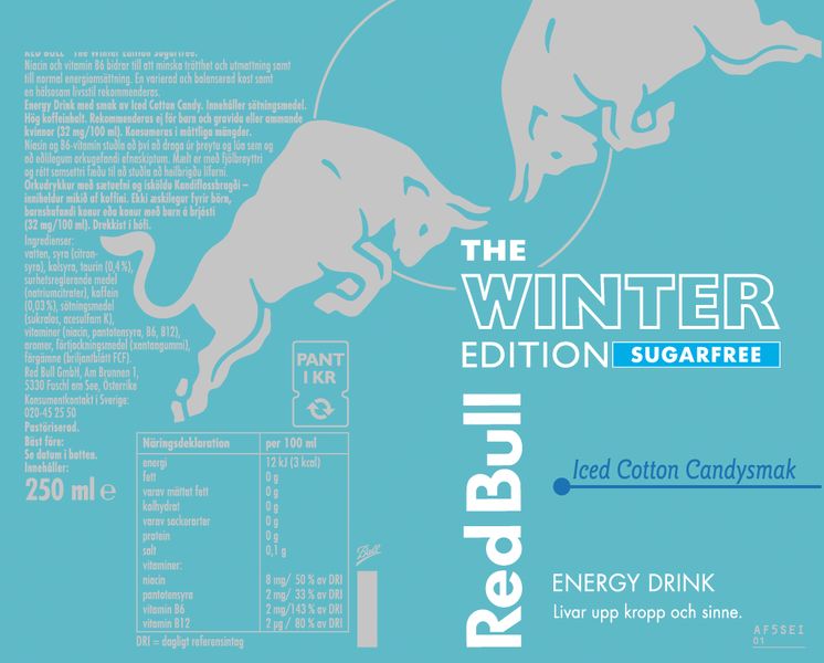 Энергетик Red Bull Winter Edition Sugarfree Vanilla Berry 250мл 7425 фото