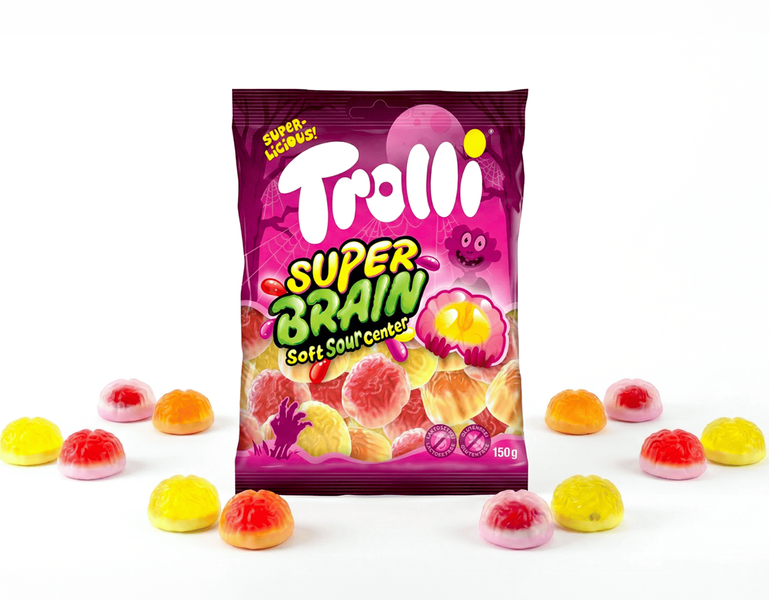 Жевательные конфеты Trolli Super Brain 150г 10920 фото