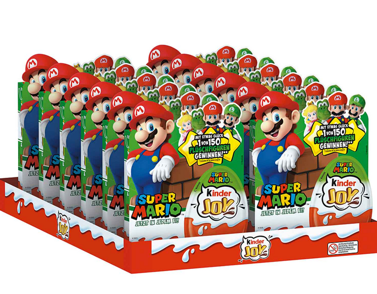 Набор шоколадных яиц Супер Марио Kinder Joy Super Mario 4шт x 20г 8838 фото