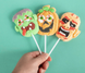 Маршмеллоу на палочке Monsterland Halloween Lollipops Fruity Marshmallows 1 шт, 35г 9289 фото 2
