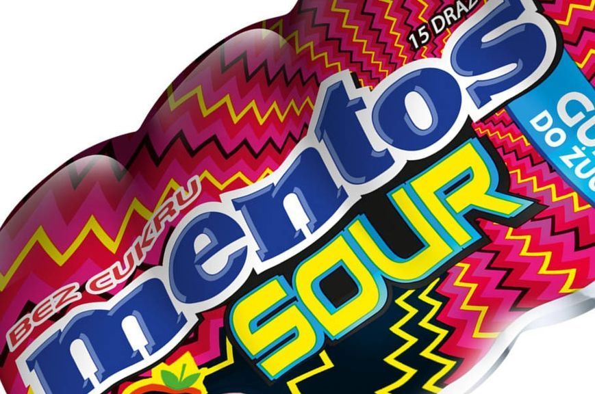 Кисла жуйка Mentos Sour Gum зі смаком Полуниці 30 g 5045 фото