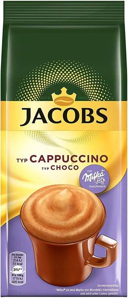 Капучино Jacobs Capuccino Choco Nus шоколадно ореховый 500g 4965 фото