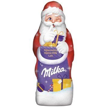 Шоколадний дід мороз Milka Chocolate Santa Claus - Alpine Milk 175 g 4290 фото