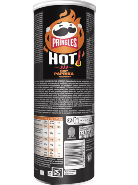 Чіпси Pringles Hot Fiery Paprika 160г 10025 фото