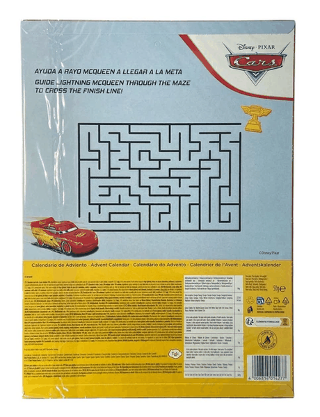 Адвент календар Disney Pixar Cars Lightning McQueen Advent Calendar Блискавка МакКвін 50г 9776 фото