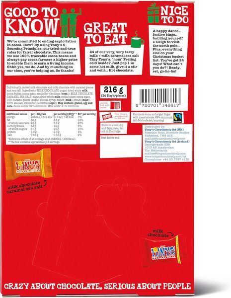 Адвент-календарь Tony's Chocolonely Smaller Countdown Advent Calendar 216 г 7705 фото
