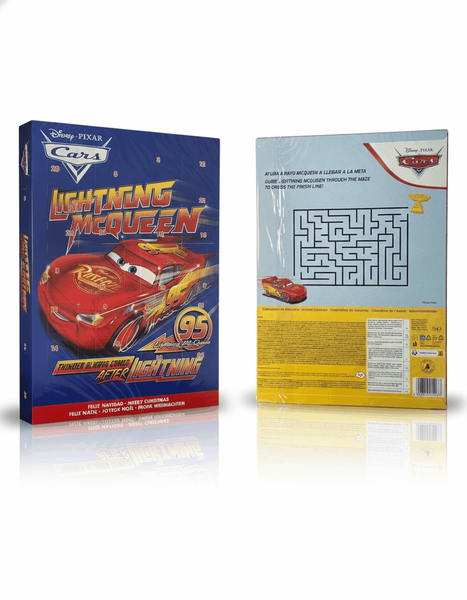 Адвент календар Disney Pixar Cars Lightning McQueen Advent Calendar Блискавка МакКвін 50г 9776 фото