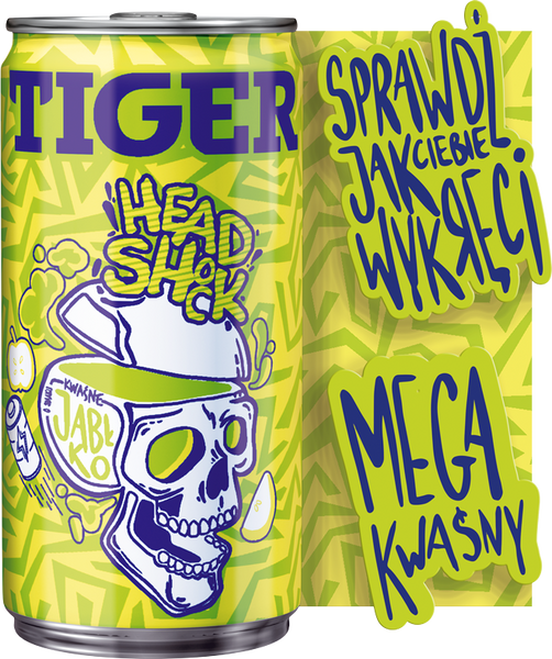 Энергетик Energy Drink Tiger Head Shock Jablko 150ml 5739 фото