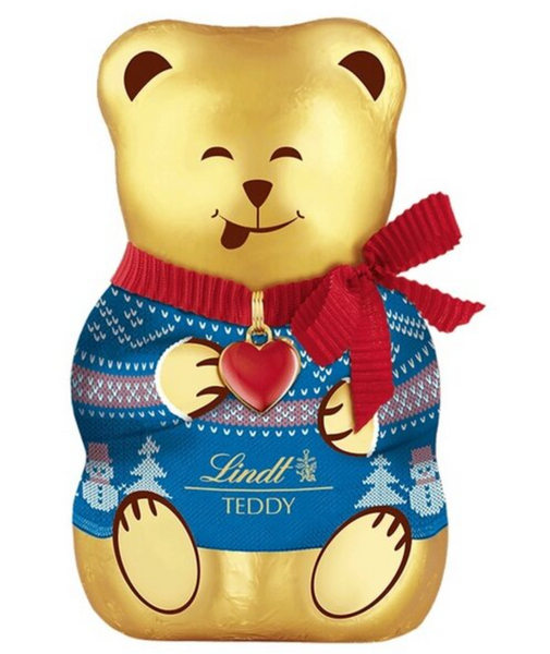 Шоколадні ведмедики Lindt Teddy Girl Milk Christmas 100 г 7803 фото