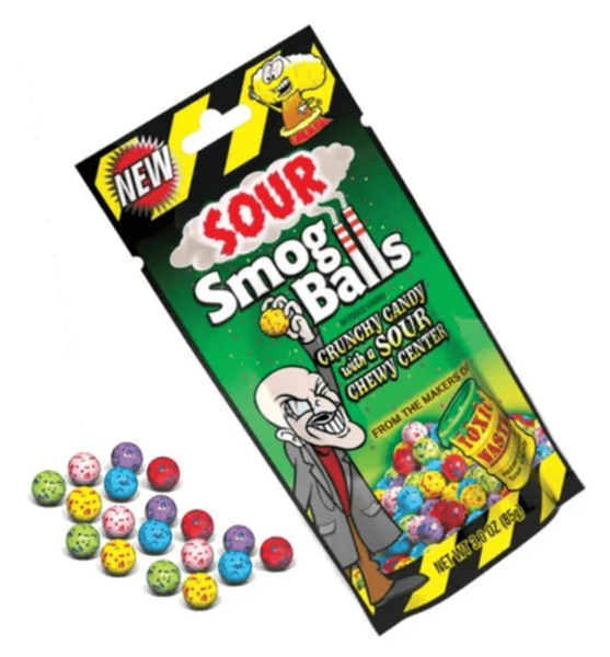 Кислые конфеты Toxic Waste Sour Smog Balls 85г 8889 фото