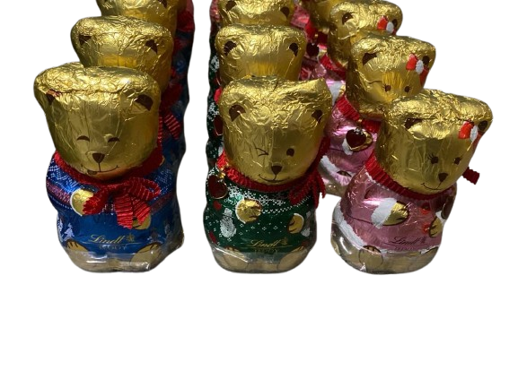 Шоколадні ведмедики Lindt Teddy Girl Milk Christmas 100 г 7803 фото