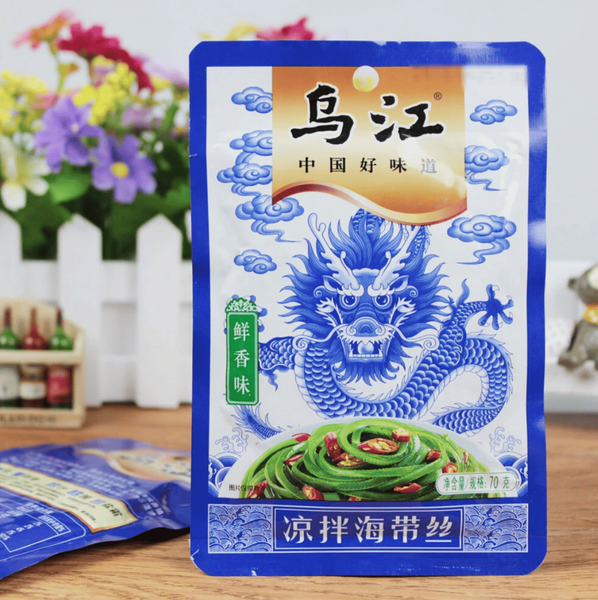 Маринованные морские водоросли Wujiang Savory Shredded Kelp 30г 11071 фото