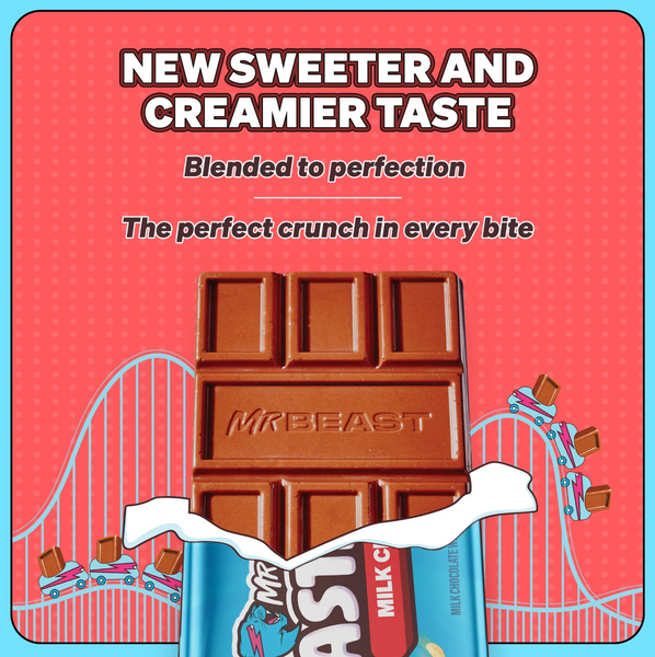 Шоколадный батончик Feastables MrBeast Milk Chocolate Crunch Bar 35 г 7755 фото