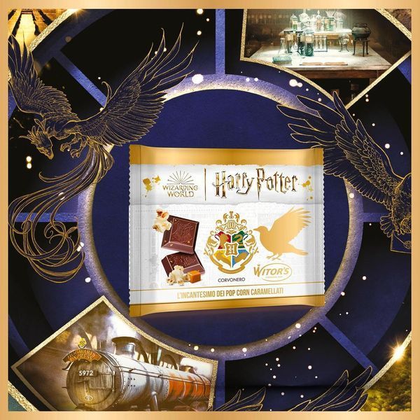Шоколад Witor's Harry Potter Corvonero Lincantesimo Dei Pop Corn Caramellati 50г 6738 фото
