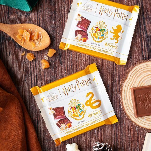 Шоколад Witor's Harry Potter Corvonero Lincantesimo Dei Pop Corn Caramellati 50г 6738 фото