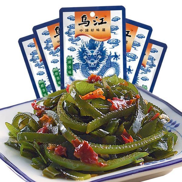 Маринованные морские водоросли Wujiang Savory Shredded Kelp 30г 11071 фото