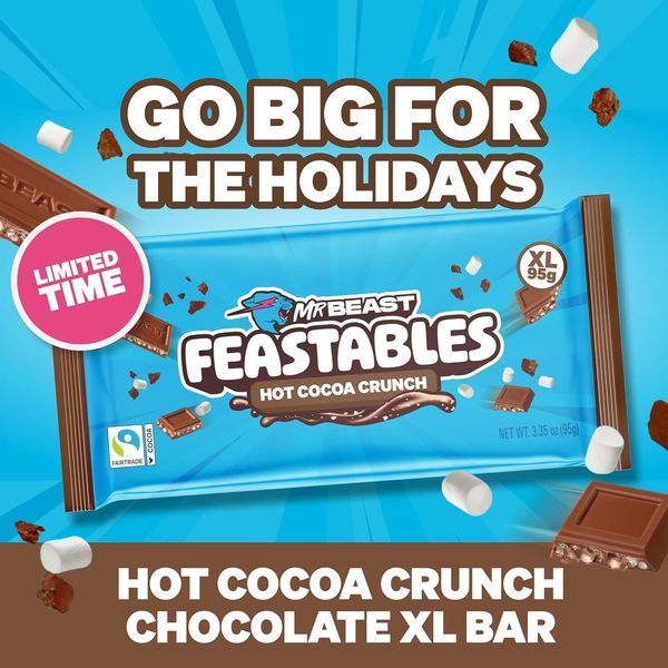 Шоколад&nbsp;Feastables MrBeast Hot Cocoa Crunch Bar 95г 10075 фото