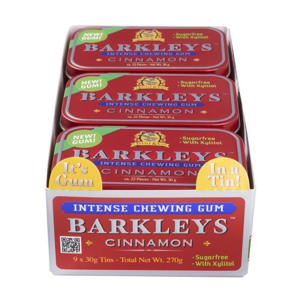 Жевательная резинка Barkleys Sugar Free Gum Xylitol Cinnamon 30г 8182 фото