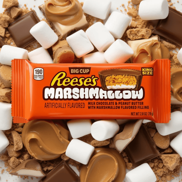 Шоколадные конфеты Reese's Big Cup Marshmallow Peanut Butter Cups 79г 11021 фото
