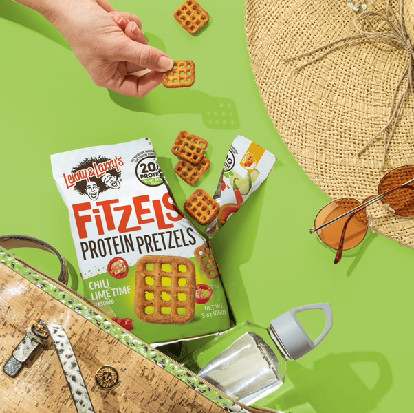 Снеки Lenny and Larry's Fitzels Protein Pretzels Chilli Lime Time 85г 10822 фото