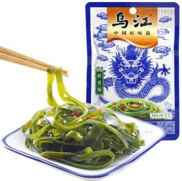 Маринованные морские водоросли Wujiang Savory Shredded Kelp 30г 11071 фото