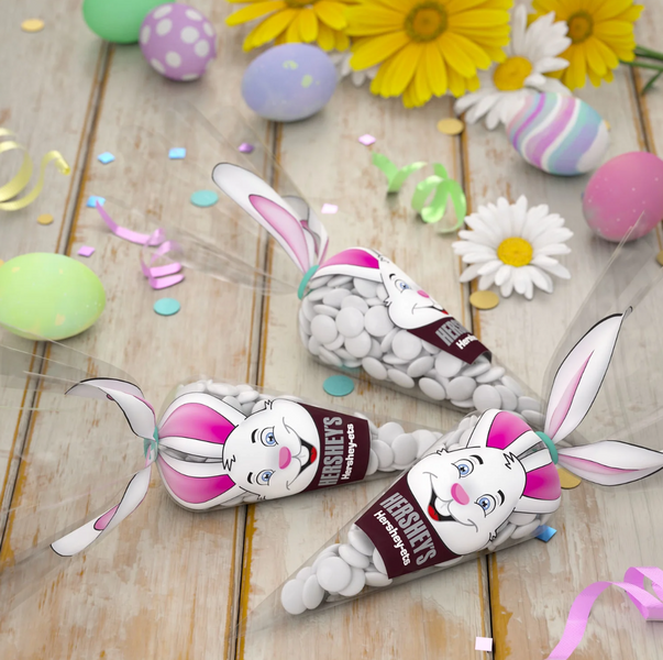 Цукерки Hershey's Hershey-Ets Candy Coated Milk Chocolate Easter Candy 50г 8474 фото