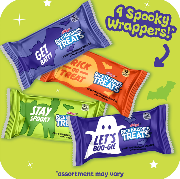 Рисовые батончики&nbsp;Kellogg's Rice Krispies Treats Spooky Minis&nbsp;60 шт,&nbsp;660г 11934 фото