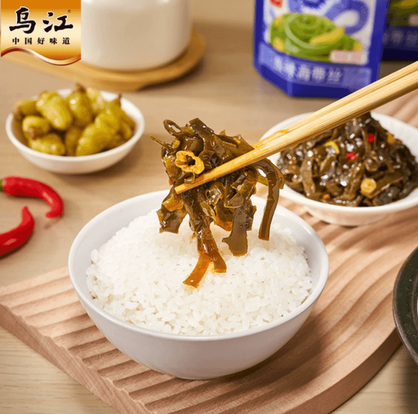 Маринованные морские водоросли Wujiang Savory Shredded Kelp 30г 11071 фото