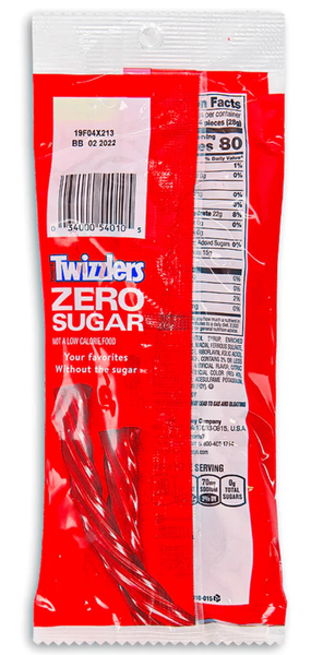 Жувальні цукерки Twizzlers Zero Sugar Strawberry Twists 141г 8890 фото