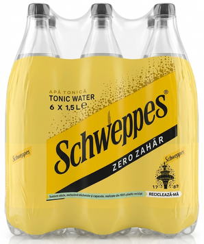 Блок газованого напою Schweppes Indian Tonic Zero Sugar 6шт х 1.5л 11542 фото